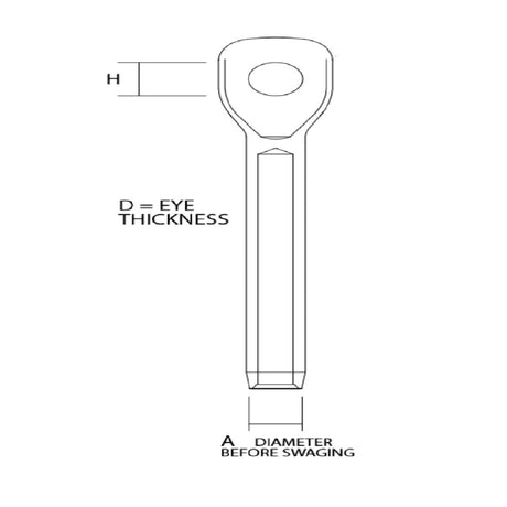 Sta-Lok Swage Eye Forged Style - 5/16" Hole 4 mm & 5/32" Wire_Additional1