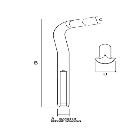 Sta-Lok T Terminal - 4 mm/5/32" Wire_Additional1