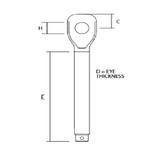 Sta-Lok Threaded Eye End Machined Left Hand - 7/8" UNF_Additional1