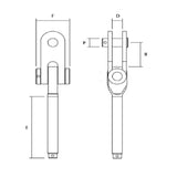 Sta-Lok Threaded Eye Toggle Right Hand - 1" UNF_Additional1