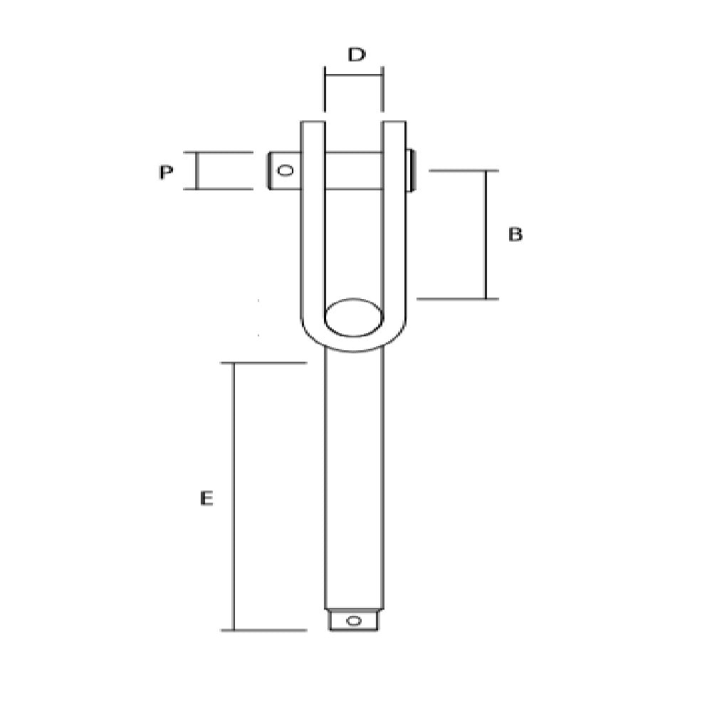 Sta-Lok Strap Toggle End Right Hand - 1/4" UNF_Additional1