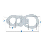 Tylaska T16 Shacklehead (No Bail, Nut, or Washer)_Additional1