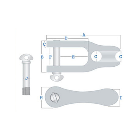 Tylaska H8 Aluminum Halyard Shackle_Additional1