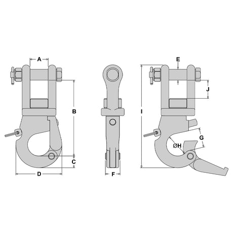 Tylaska SS20L Clevis Bail Plunger Style Shackle_Additional1