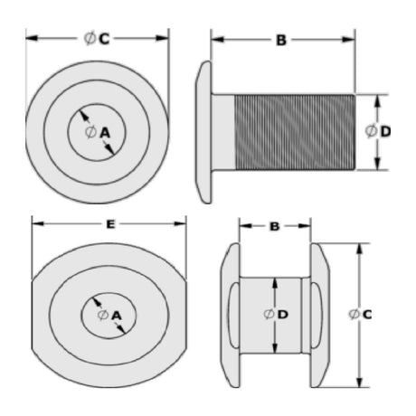 Tylaska Rope Bushing 8S - Single Piece_Additional1