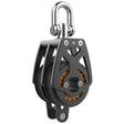 Ubi Maior Regatta 80 mm High Load Block - Double W/ Becket (SWL: 2400 kgs / Max Line: 14 mm)