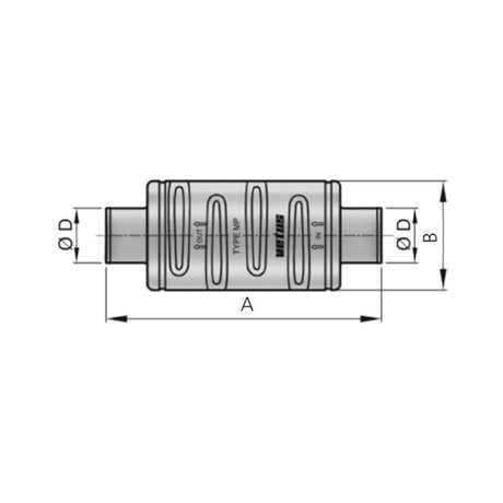 Vetus Plastic Muffler MP100 4"_Additional1