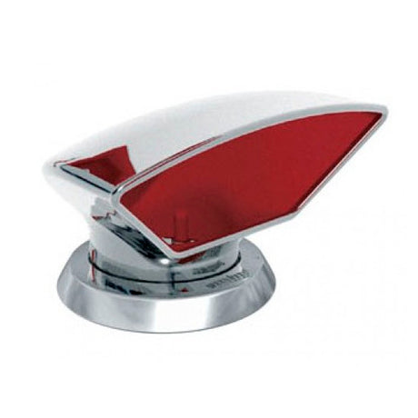 Vetus Cowl Ventilator Donald Stainless Steel 2.95 in. (75 mm) - Red Interior