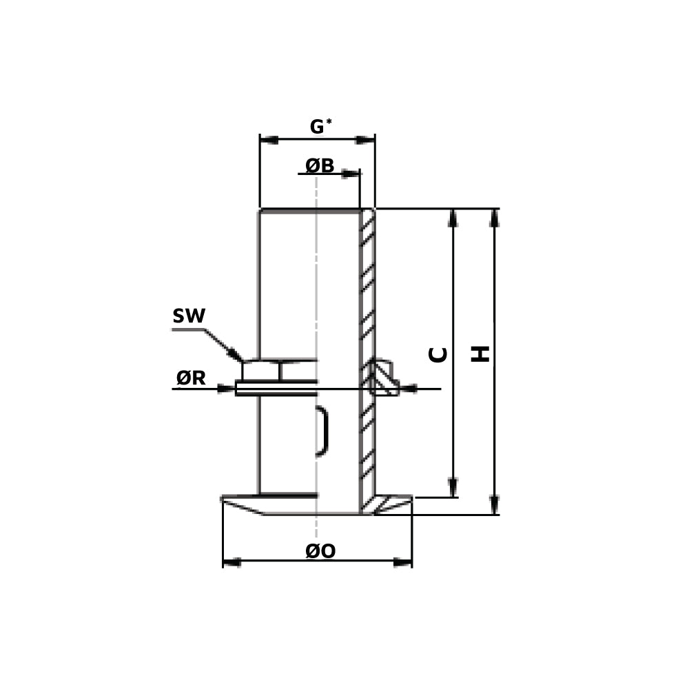 Vetus Brass Skin Fitting G1 1/2, for Hose 1 1/2"_Additional1