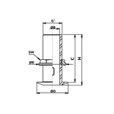 Vetus Brass Skin Fitting G 1/2, for Hose 1/2"_Additional1