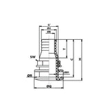 Vetus Delrin Skin Fitting G1 1/2, for Hose 1 1/2"_Additional1