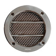 Vetus Round Air Suction Vent Type 110, with Stainless Steel Grille and Plastic Housing