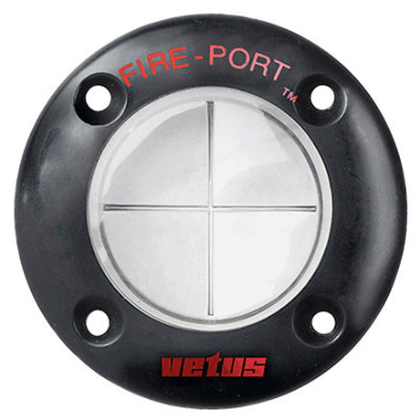 Vetus Fireport for Engine Compartment with Black Finishing Ring