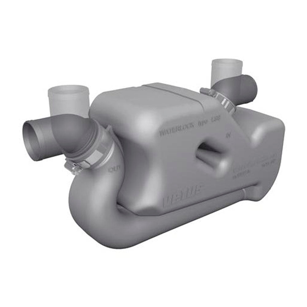 Vetus Exhaust Waterlock - Plastic Muffler Type LSSA 1 9/16", with Rotating Inlet and Outlet