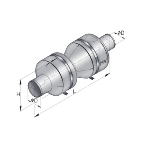 Vetus Plastic Muffler MV090 3 1/2"_Additional1