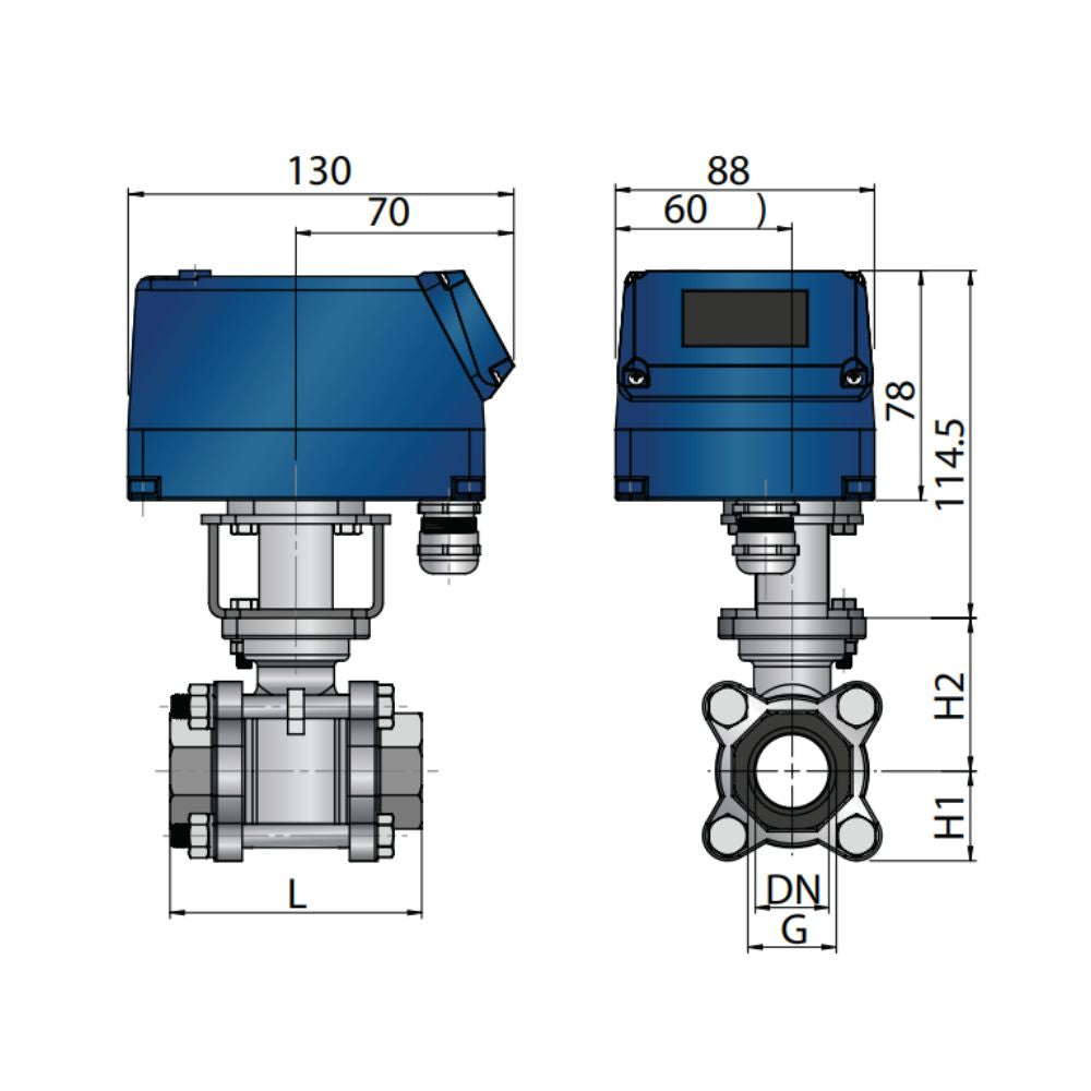 Vetus Motorized Ball Valve 12V - 316SS - 1 1/2"_Additional1