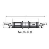 Vetus Exhaust Waterlock - Waterlock Type NLP3 / Muffler 3 Chambers40 MM_Additional1