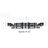 Vetus Exhaust Waterlock - Waterlock Type NLP3 / Muffler 3 Chambers45 MM_Additional2