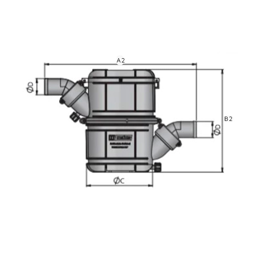 Vetus Exhaust Waterlock - Plastic Waterlock Type NLP 1 3/4"_Additional2