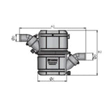 Vetus Exhaust Waterlock - Plastic Waterlock Type NLP 2 3/8"_Additional2