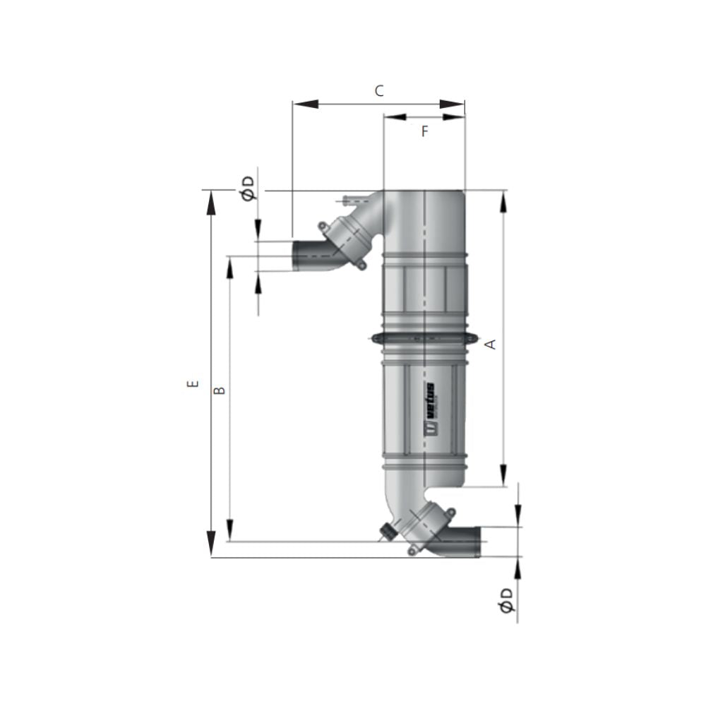 Vetus Muffler/Gooseneck, Type NLPG, 40 mm_Additional1