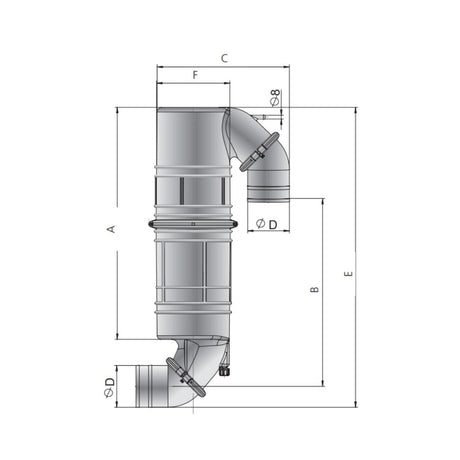 Vetus Muffler/Gooseneck, Type NLPG 90mm_Additional1