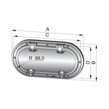 Vetus Porthole PMS Category AI (322x177mm Cut Out)_Additional1