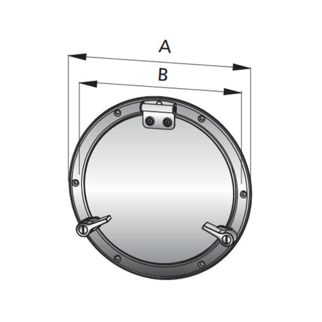 Vetus Porthole PQ Category AII (151mm Cut Out - Round)_Additional1