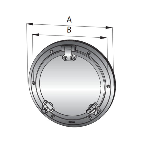 Vetus Porthole PW Category AI (174mm Cut Out - Round)_Additional1