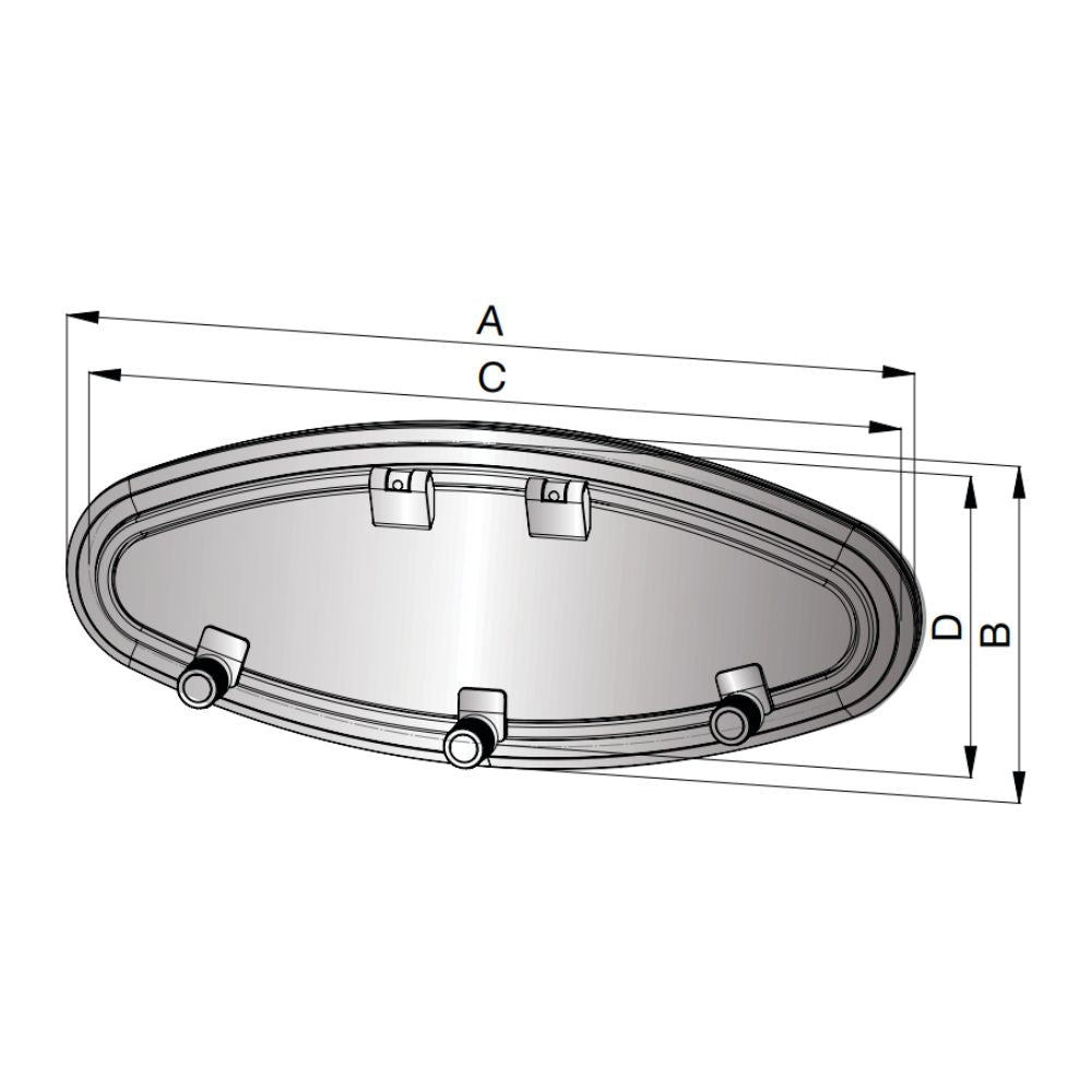 Vetus Porthole PX Category AIII (417x155mm Cut Out)_Additional1