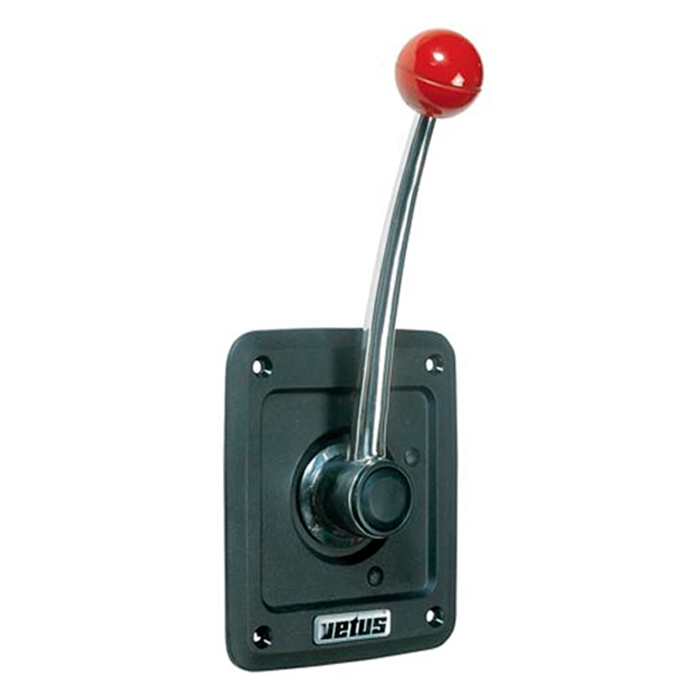 Vetus Single Lever Remote Control, Side Mounting with Stainless Steel Handle and Plastic Housing