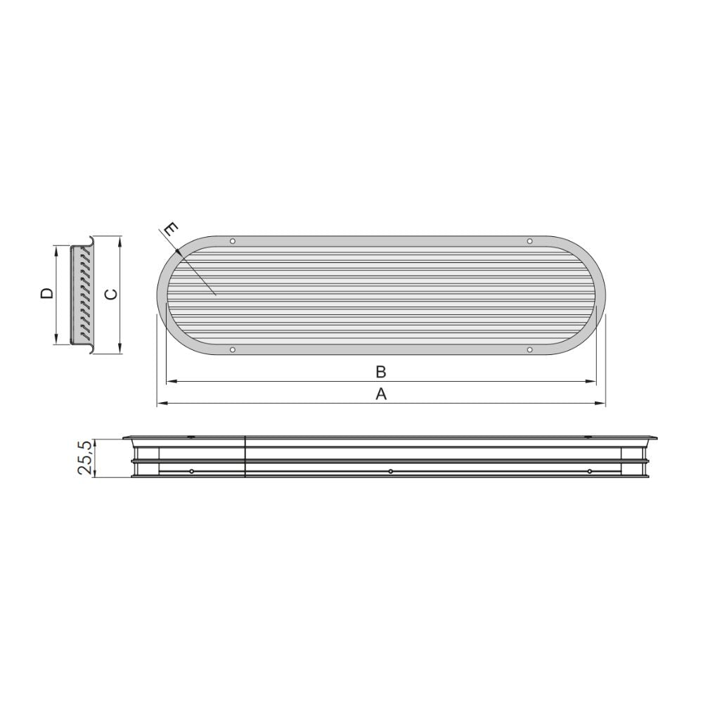 Vetus Louvered Air Suction Vent Type SSV 70_Additional1