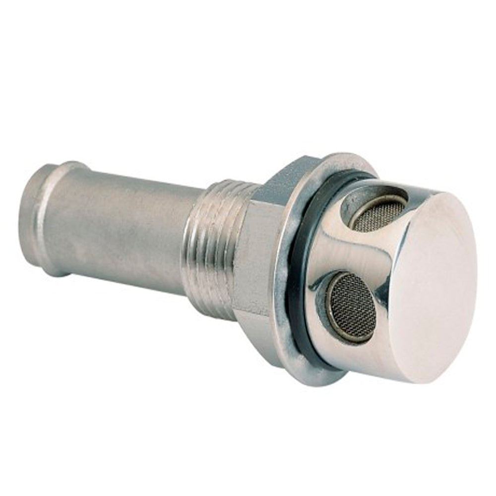 Vetus Air - Vent Nipple, Straight, for Hose 5/8", Chrome Plated Brass