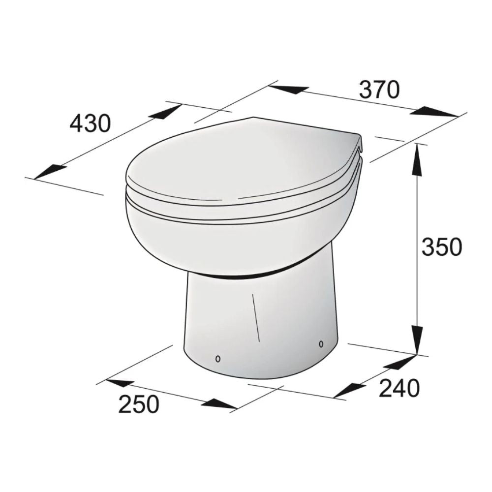 Vetus Toilet Type WCP, 12V, Switch Control_Additional1