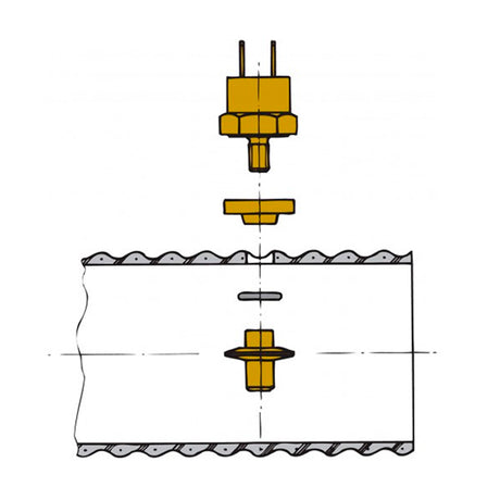 Vetus Sensor for Exhaust Temperature Alarm to fit Exhaust Hose