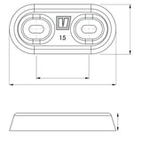 Vetus Hull Anode Type 15, Zinc (excl. Connection Kit)_Additional1