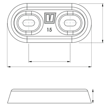 Vetus Hull Anode Type 15, Zinc (excl. Connection Kit)_Additional1