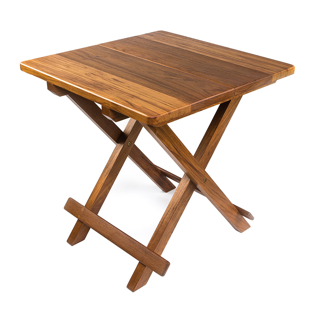 Whitecap Teak Solid Top Fold Away Table