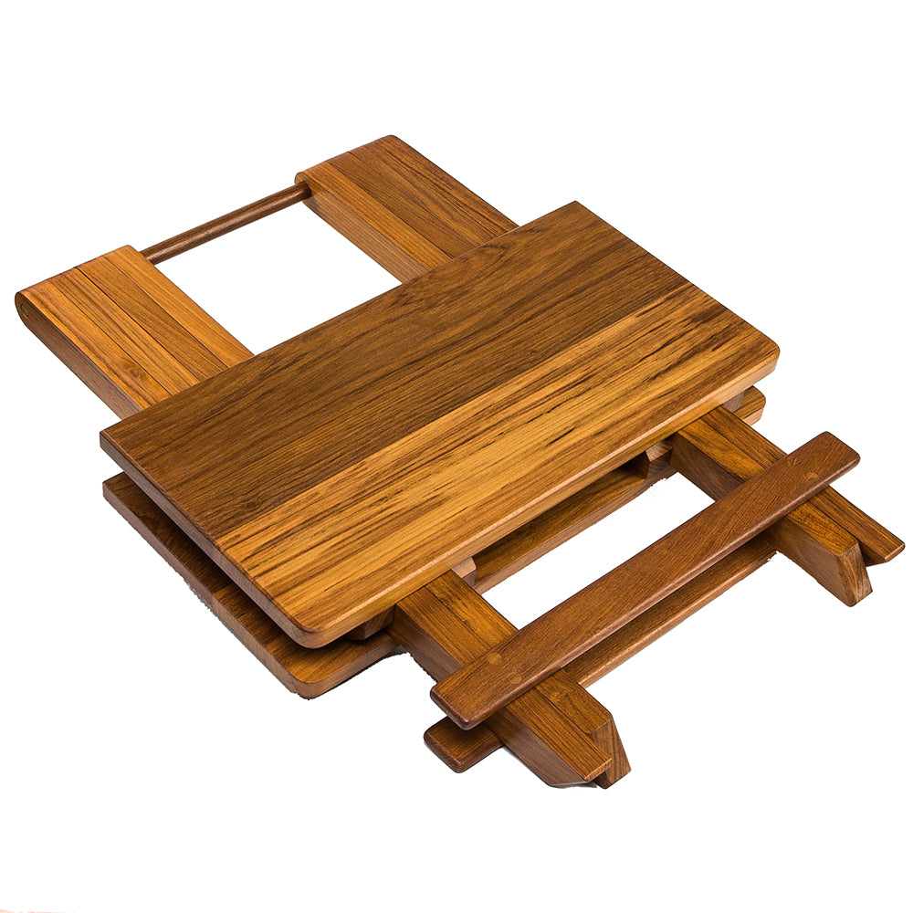 Whitecap Teak Solid Top Fold Away Table_Additional2