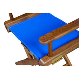 Whitecap Director&#39;s Chair w/Blue Seat Covers - Teak_Additional1