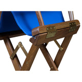 Whitecap Director&#39;s Chair w/Blue Seat Covers - Teak_Additional3