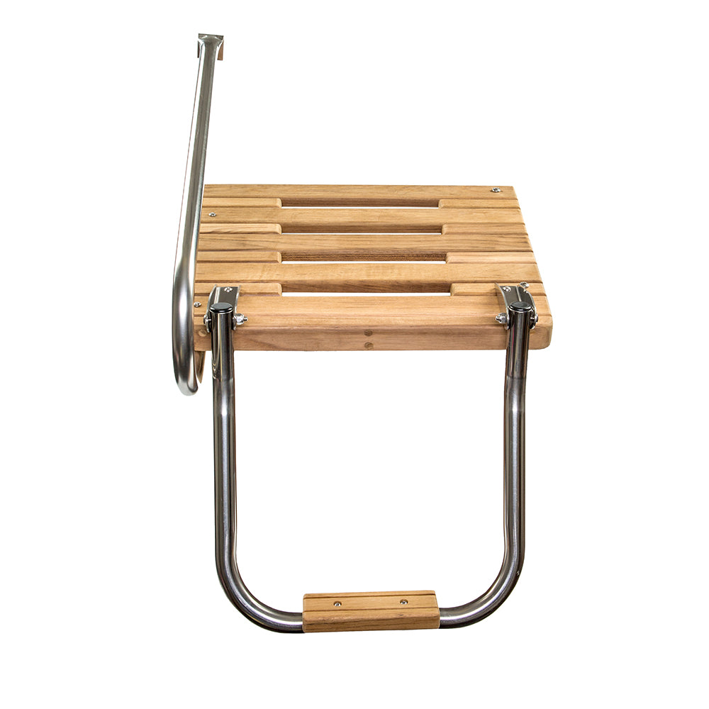 Whitecap Teak Swim Platform w/Ladder f/Outboard Motors_Additional1