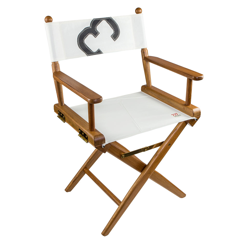 Whitecap Director&#39;s Chair w/Sail Cloth Seating - Teak