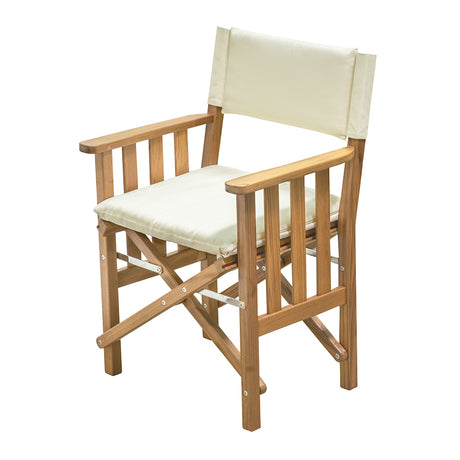 Whitecap Director&#39;s Chair II w/Cream Cushion - Teak_Additional1