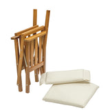 Whitecap Director&#39;s Chair II w/Cream Cushion - Teak_Additional3