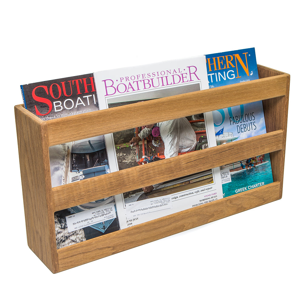 Whitecap Teak Double-Wide Magazine Rack_Additional2