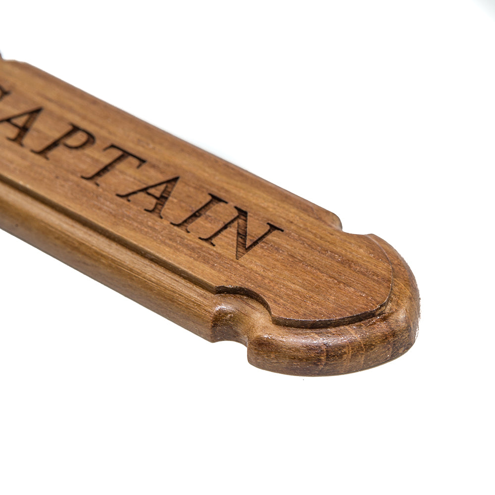 Whitecap Teak "CAPTAIN" Name Plate_Additional2