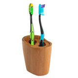 Whitecap Oval Toothbrush Holder (Oiled) - Teak