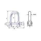 Wichard HR D Shackle - 1/4 in._Additional1