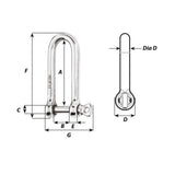 Wichard HR Long Shackle - 13/32 in._Additional1